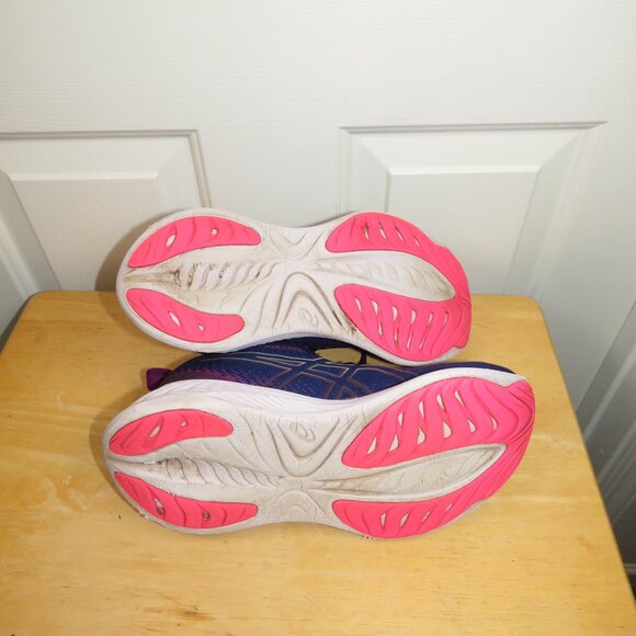 Asics Gel Cumulus 25 Deep Ocean Lilac Hint Womens Size 9 PureGel FF Blast+ - Picture 6 of 8